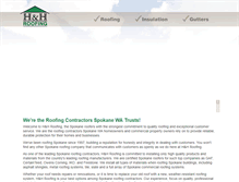 Tablet Screenshot of handhroofingspokane.com